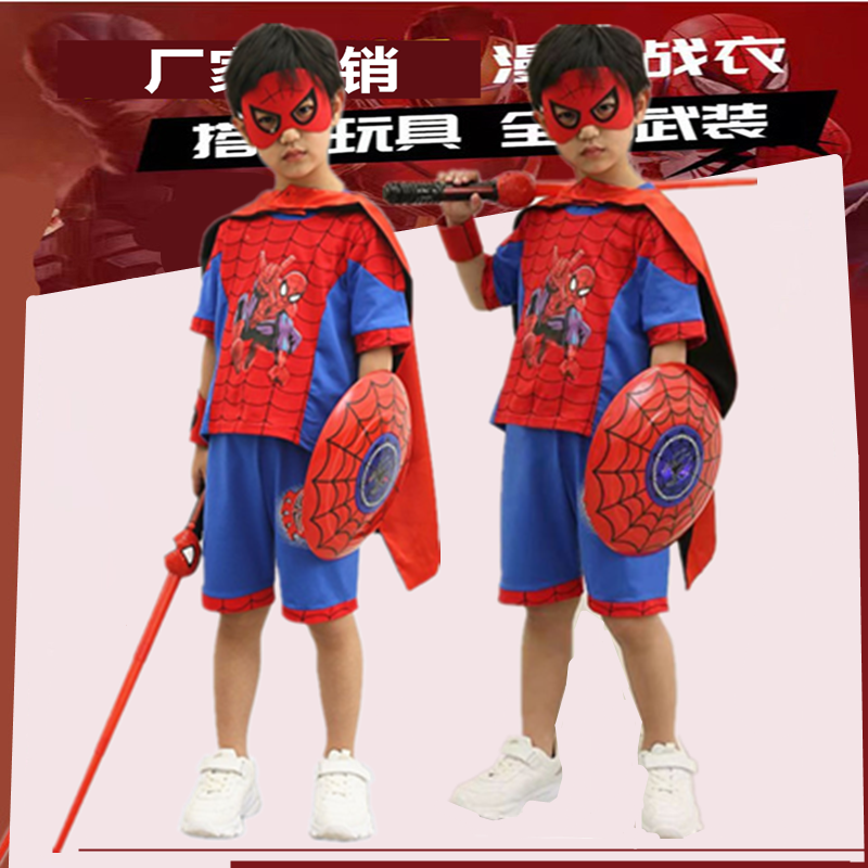 蜘蛛侠儿童套装演出服