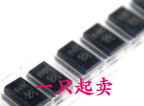 原装全新 SMAJ6.8CA 6V8C丝印 SMA DO-214AC 双向TVS瞬变二极管
