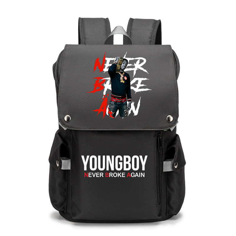 欧美说唱嘻哈歌手YoungBoy Never Broke Again男女背包双肩书包新