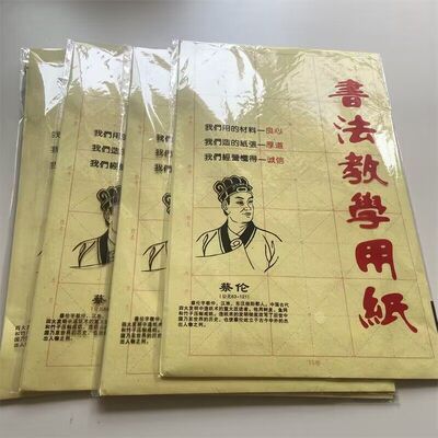 蔡伦八开十二格米字格书法练习用纸毛笔字初学者书法毛边纸