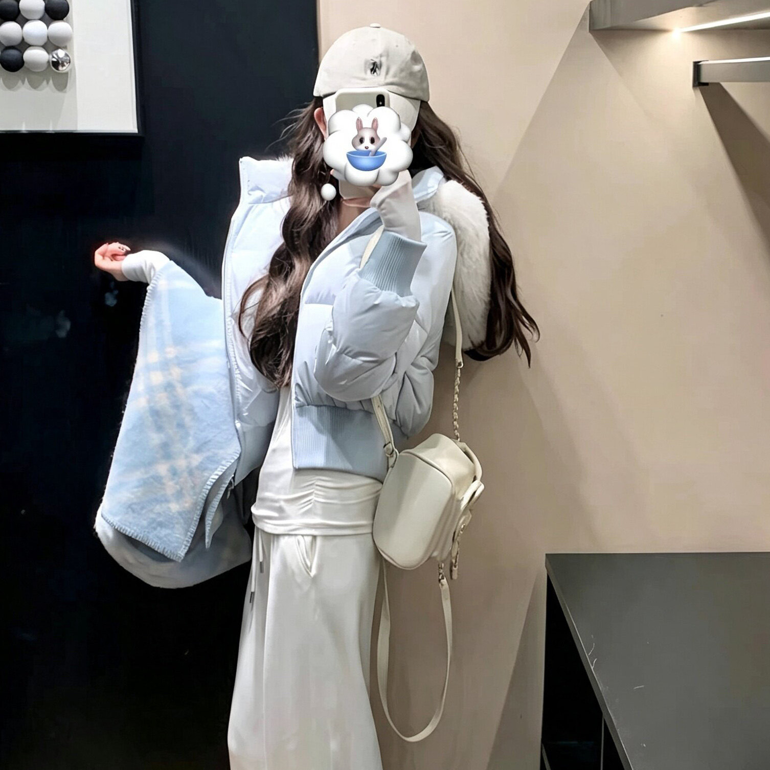 小暖包韩版学院风冬季小个子连帽收腰显瘦加厚短款羽绒棉服女