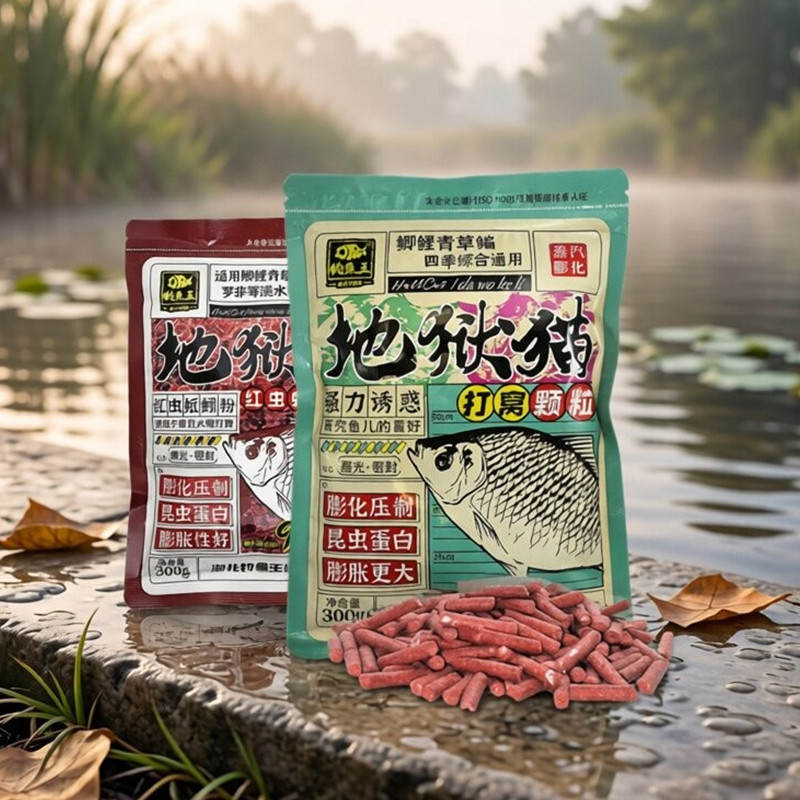 钓鱼王地狱猫红虫蚯蚓颗粒窝料图片