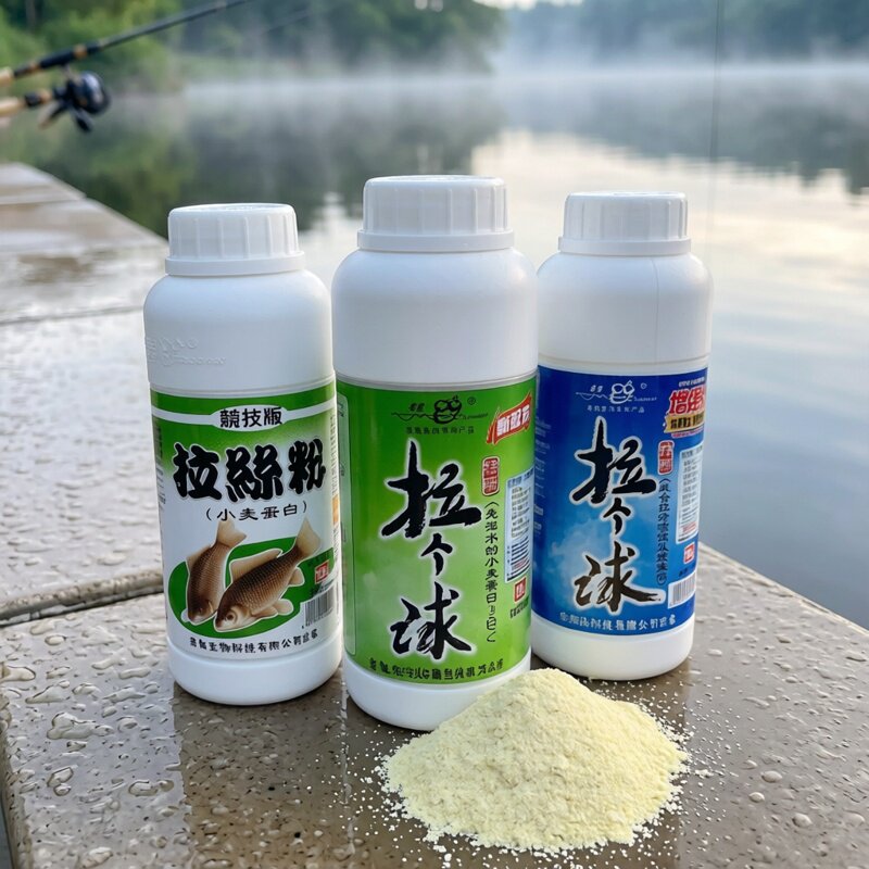 老鬼鱼饵 拉个球250克拉丝粉鲫鱼鲤鱼草鱼饵料状态添加剂垂钓快速