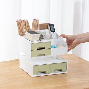 笔筒收纳盒桌面创意女ins学生放文具置物架儿童办公室摆件收纳架