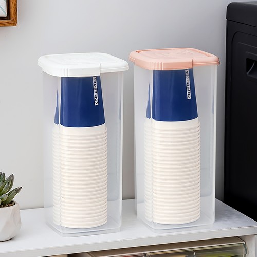 一次性杯子收纳筒纸杯架取杯器