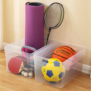 健身运动器材收纳筐塑料箱瑜伽垫收纳箱球类足球篮球收纳架整理架