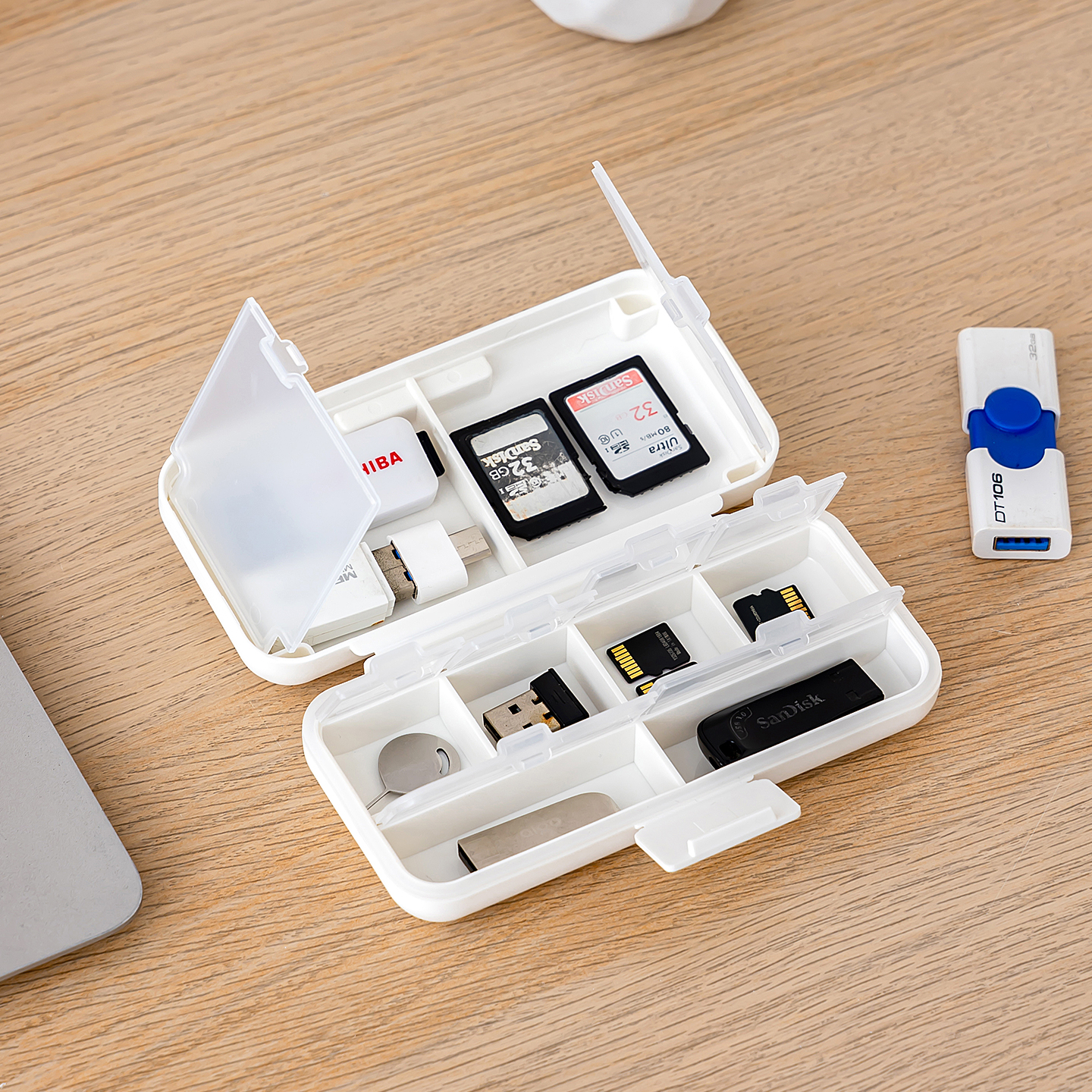 新款U盘U盾SD卡收纳盒外出便携