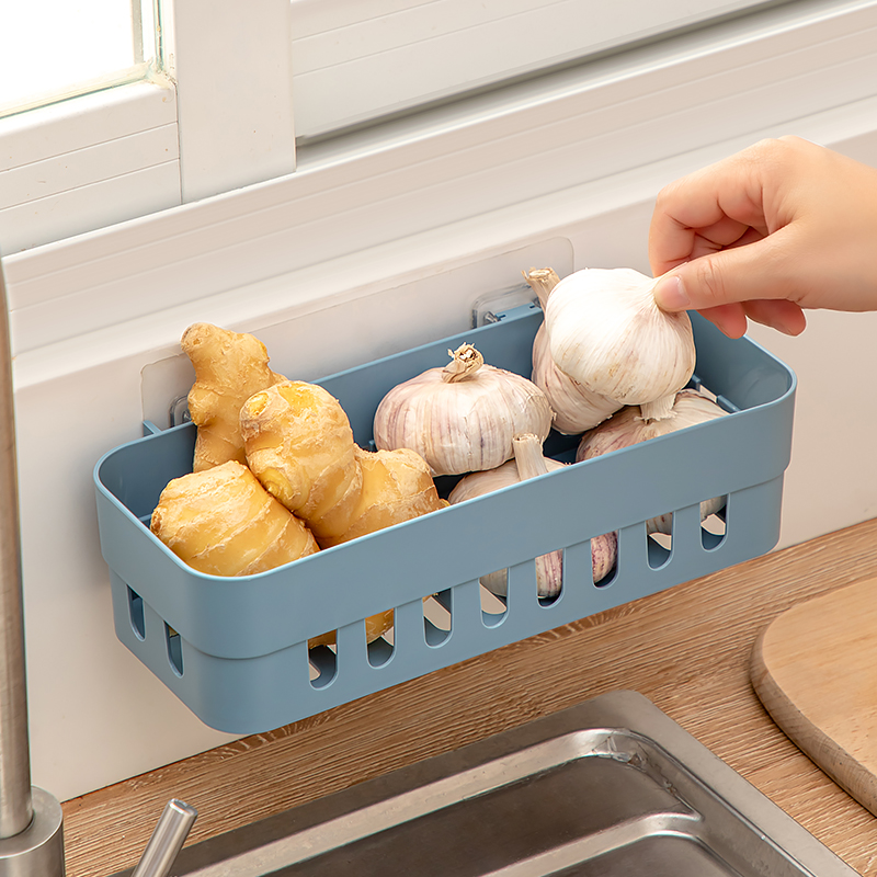 墙上挂篮厨房浴室家用葱姜蒜杂物
