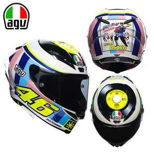 AGV 2007唱片碳纤维头盔摩托车赛道盔碳纤维 PISTA ASSEN