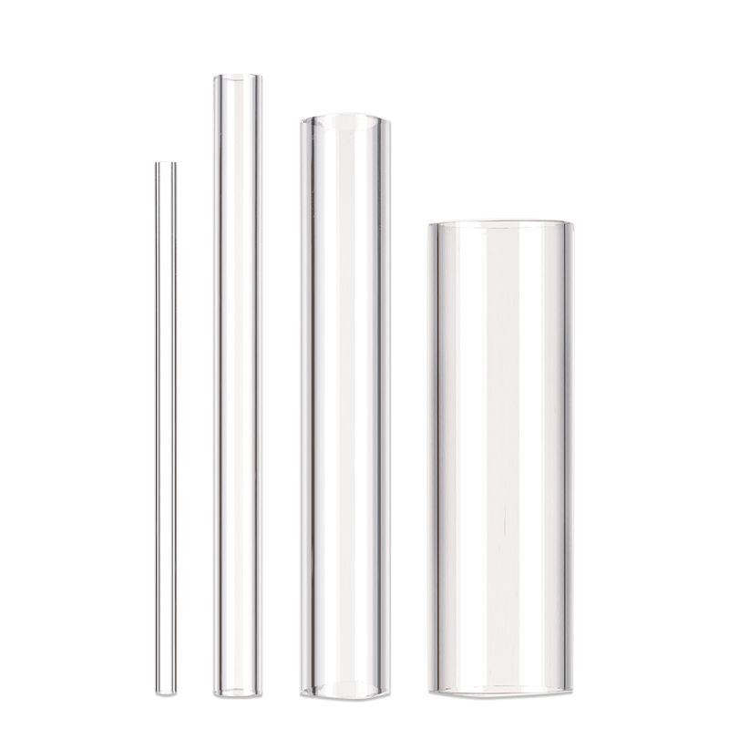 空心玻璃管按需定制高度 壁厚1.5 2 3 4 5mm 导气管视筒耐高温套管引流管DIY实验室耐高温耐热光学实验管式炉