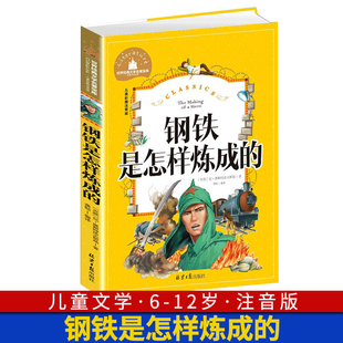 文学名著宝库小学生一二年级三年级阅读课外阅读书籍 彩图6 钢铁是怎样炼成 41岁儿童读物故事书世界经典 注音版