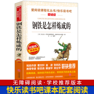 钢铁是怎样炼成 爱阅读课程化丛书 中小学生语文世界中国名著青少年无障碍精读中小学课外阅读青少版 12岁儿童文学读物书