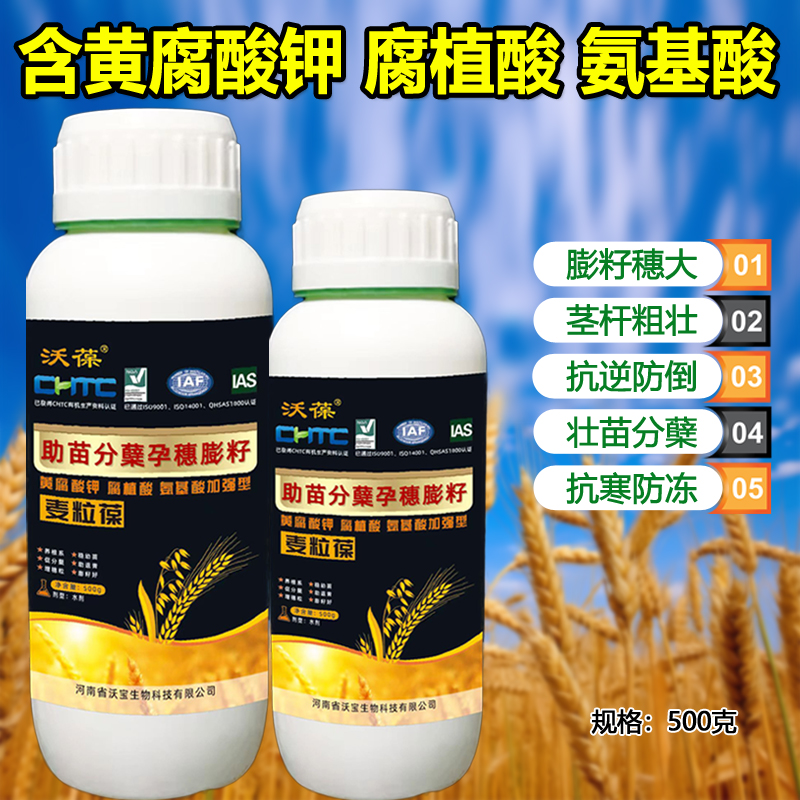 抗寒防冻膨籽液体肥麦粒葆