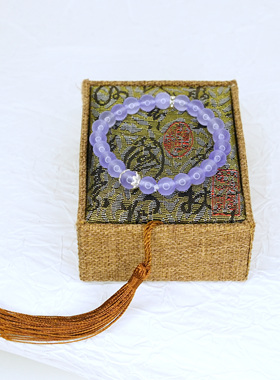 紫罗兰石英手链小众设计