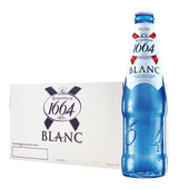 进口克伦堡1664白啤酒330ml 新日期 24瓶浑浊型橘香小麦啤酒正品