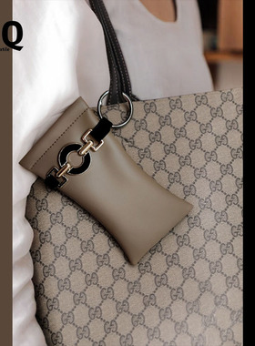 老钱风中古轻奢个性多色眼镜袋子自动闭合弹片包墨镜收纳包可挂包