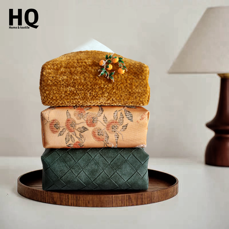 原创小众2026柿柿如意创意纸巾盒高级感中古风家用纸巾收纳包,收纳整理,纸巾套,淘宝优惠券,粉丝福利购,淘宝优惠卷