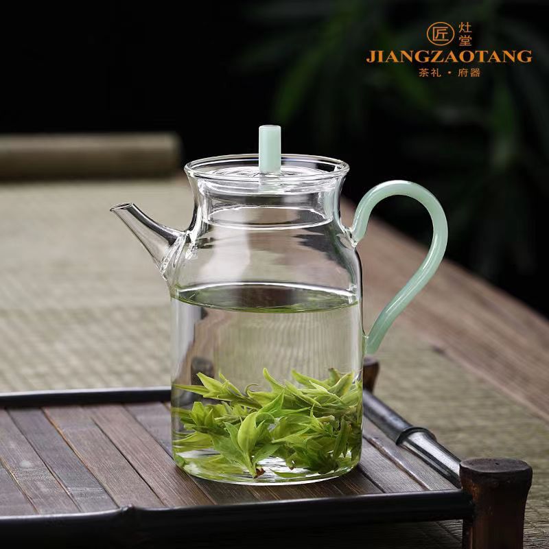 日式耐热玻璃小号茶壶带滤网