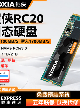 铠侠rc20 1t固态硬盘nvme pcie台式机电脑笔记本ssd凯侠m.2固态2t