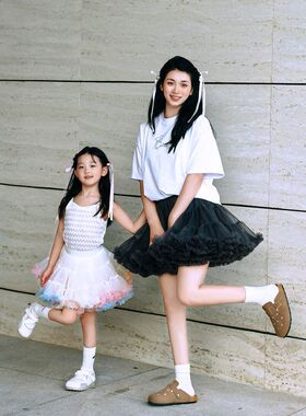 成人兔兔裙甜美网纱半身裙成人tutu裙a类洛丽塔亲子装大人蓬蓬裙