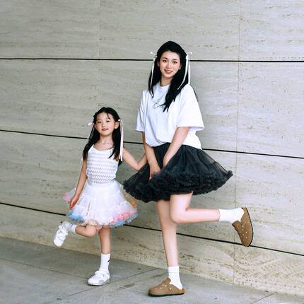 成人兔兔裙甜美网纱半身裙成人tutu裙a类洛丽塔亲子装大人蓬蓬裙