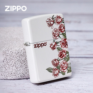 zippo打火机热恋玫瑰香煤油防风火机男生礼物生日礼物送男友朋友