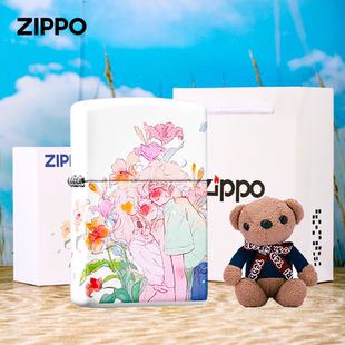 情人节高颜值香薰 生日礼物送男士 ZIPPO打火机百合之恋节日送男友