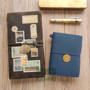 KIMI旅行者笔记本挂件复古黄铜牌吊坠天星小轮 TN手帐挂饰 富士山