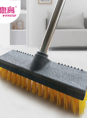 美式强力地板刷不锈钢硬毛地刷加厚刷头浴室卫生间瓷砖刷户外可用