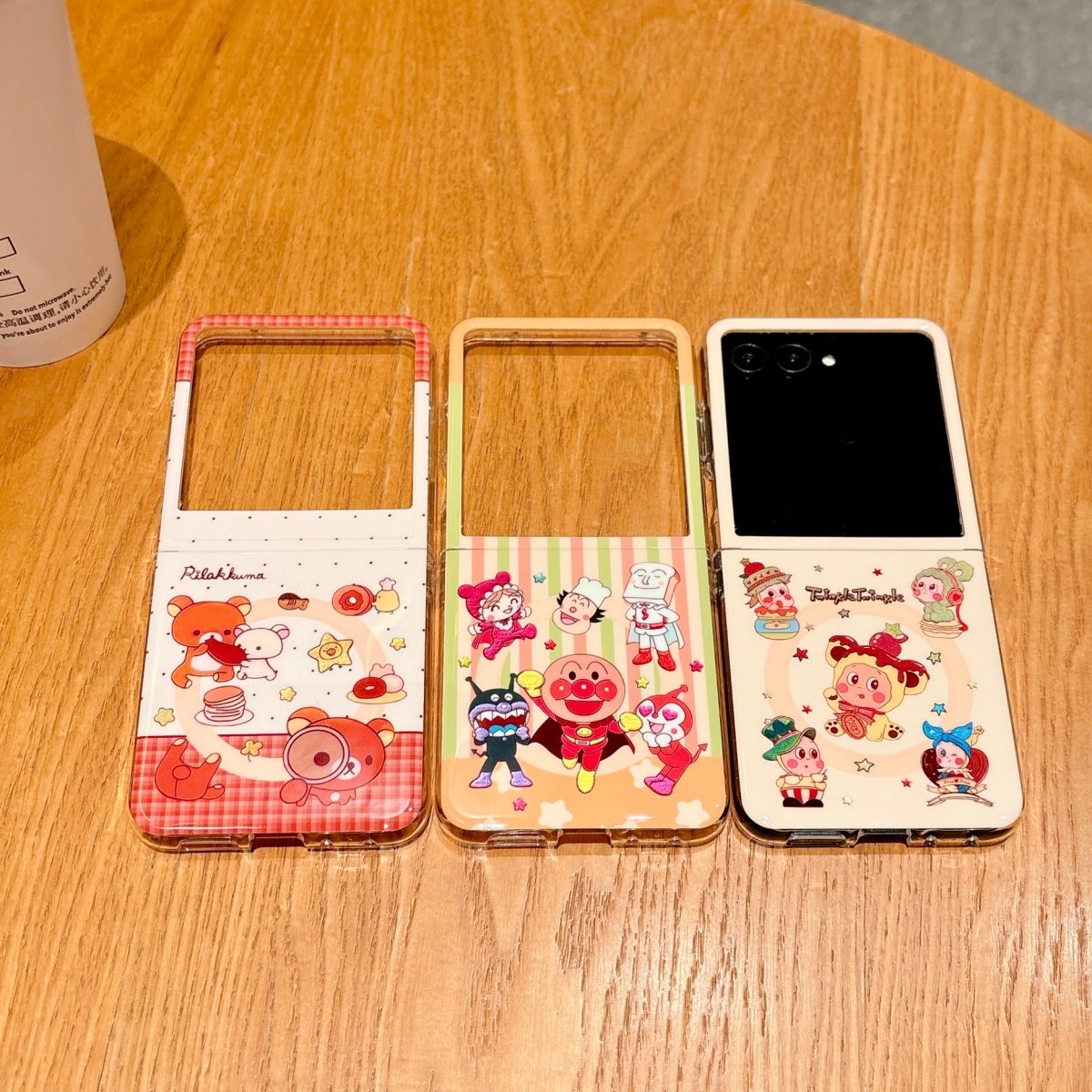 可爱卡通面包超人星星人适用三星ZFlip7/6/5手机壳磁吸折叠屏摩托罗拉razr50/60保护套全包小米mix Flip2防摔