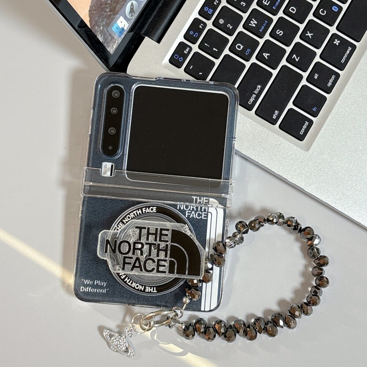 潮流个性标签磁吸支架适用华为PuraX手机壳Pocket2保护套小米mixflip2折叠屏荣耀VFlip2护中轴三星zflip7/6/5