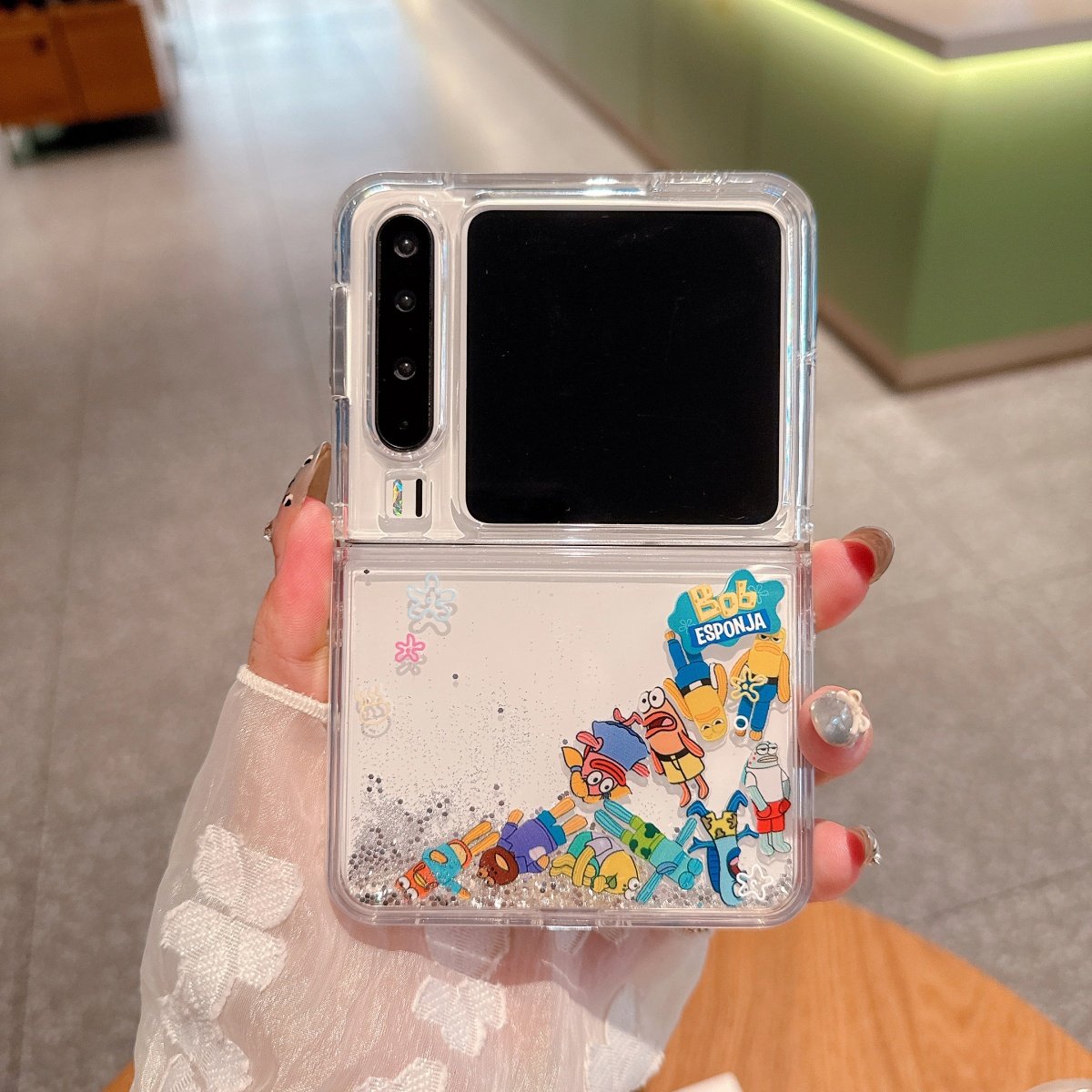 卡通可爱比奇堡居民流沙手机壳