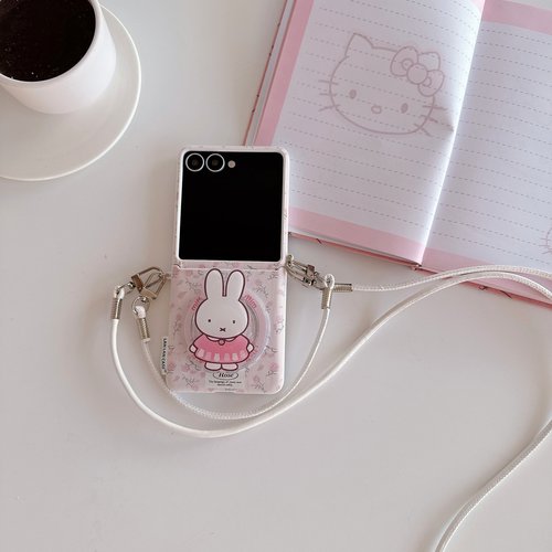 简约皮质碎花米菲兔磁吸支架