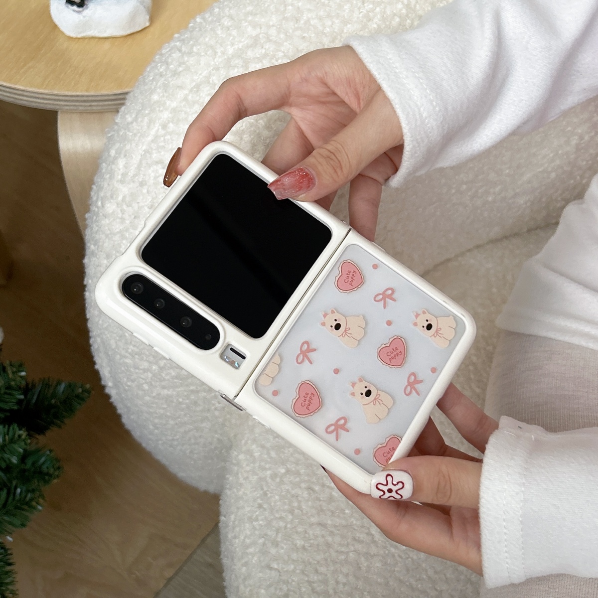 适用保护套pocket2边框奶油色