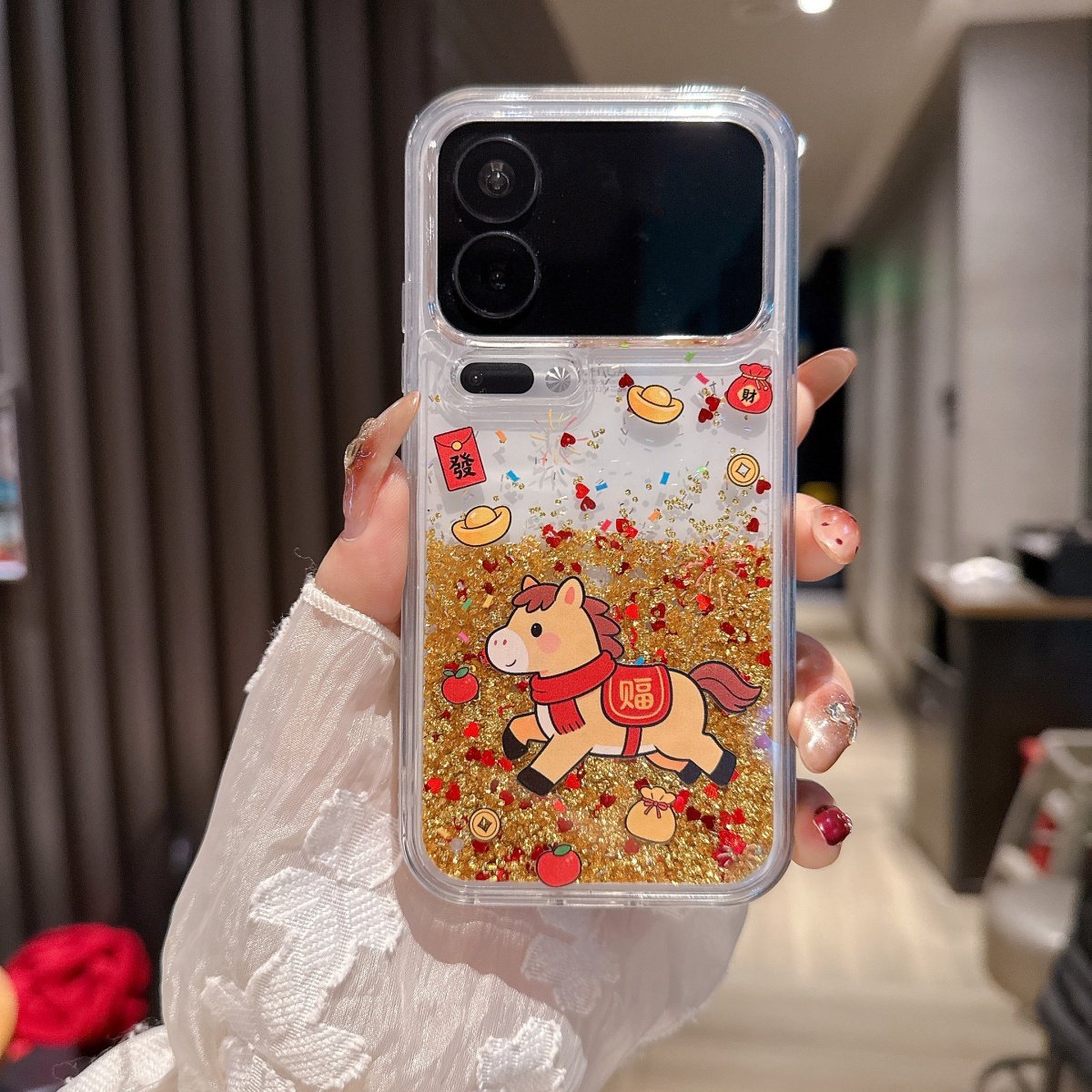 围巾小马金闪粉流沙壳适用小米17promax手机壳保护套17PRO防摔全包xiaomi17透明苹果16pro新年中国风15ProMax,3C数码配件,手机保护套/壳,淘宝优惠券,粉丝福利购,淘宝优惠卷