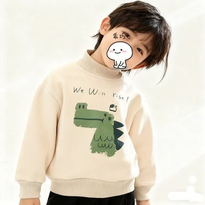 中大童秋冬新款加绒加厚保暖卫衣