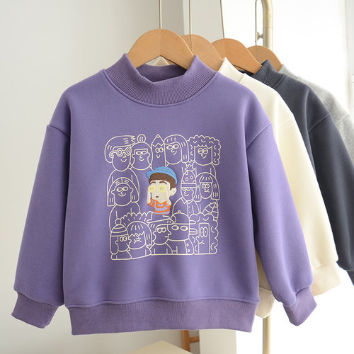 秋冬新款男女童套头卫衣