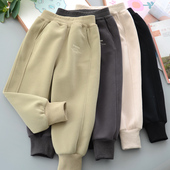 春秋新款 男女童简约卫裤 棉质舒适单裤 儿童运动裤 中大童休闲长裤 子