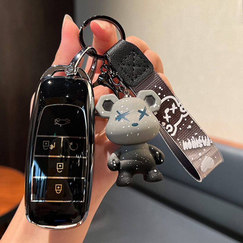 适用广汽埃安Y汽车25款Plus510乐享版保护遥控器锁匙扣壳钥匙包套