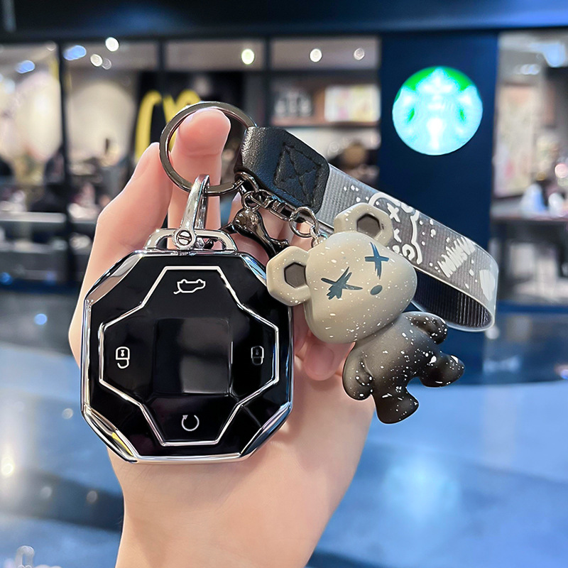 适用25捷途山海T1汽车向山/向胡/向海保护遥控器男女钥匙包套扣壳