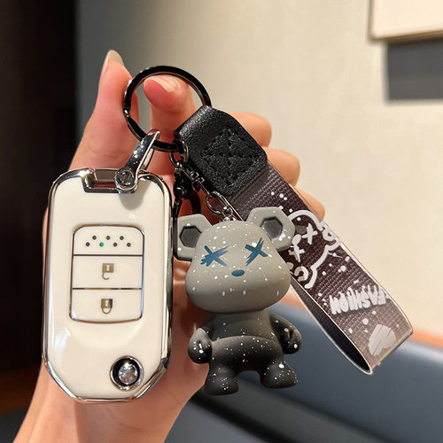 适用本田16款CRV思威汽车经典/都市版男士女情侣锁匙扣壳钥匙包套