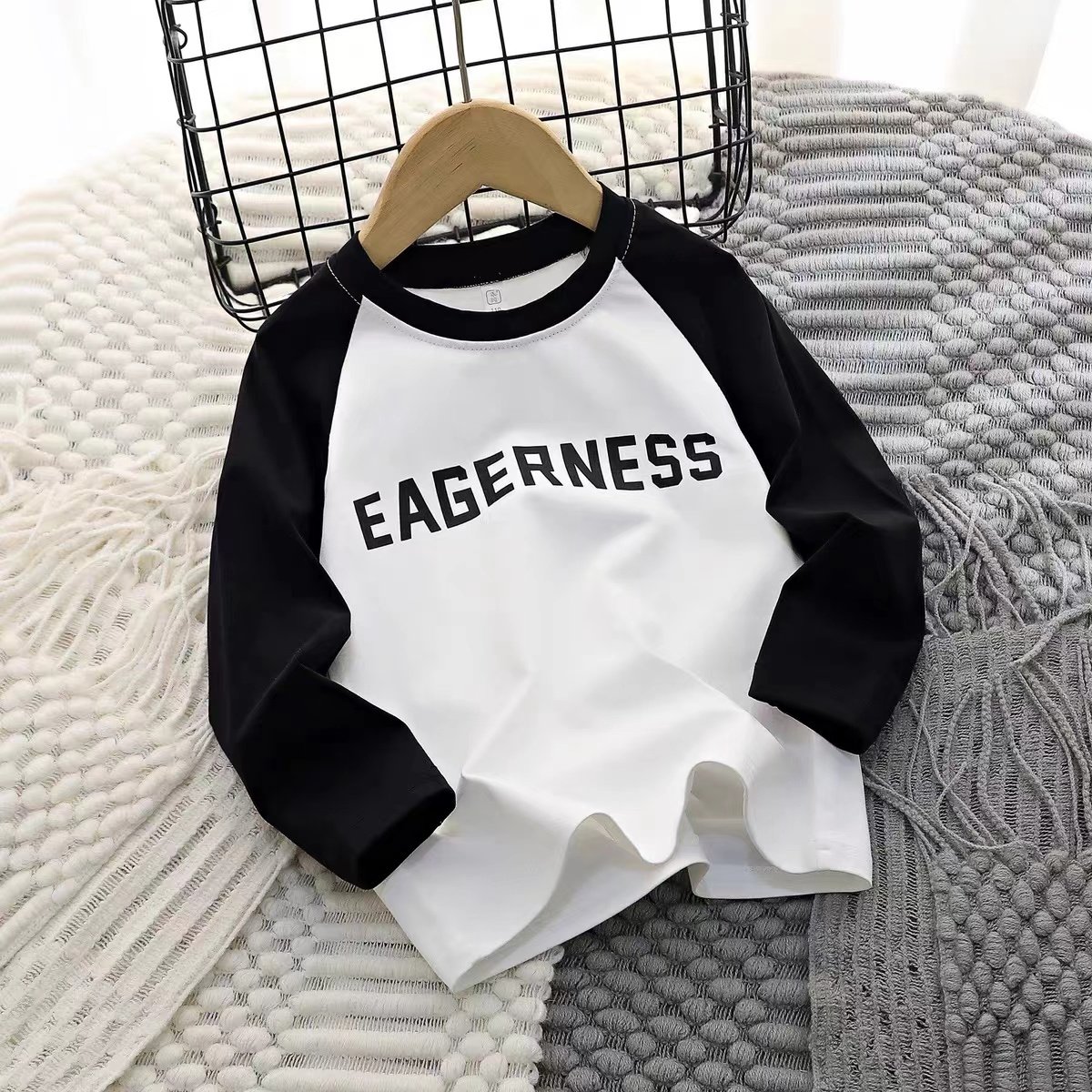 童装秋装长袖T恤男童女童全棉圆领打底衫儿童插肩卫衣韩上衣,童装/婴儿装/亲子装,T恤,淘宝优惠券,粉丝福利购,淘宝优惠卷