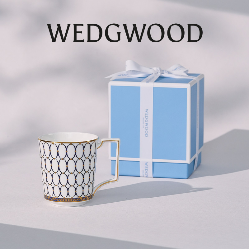 Wedgwood骨瓷情侣家用马克杯