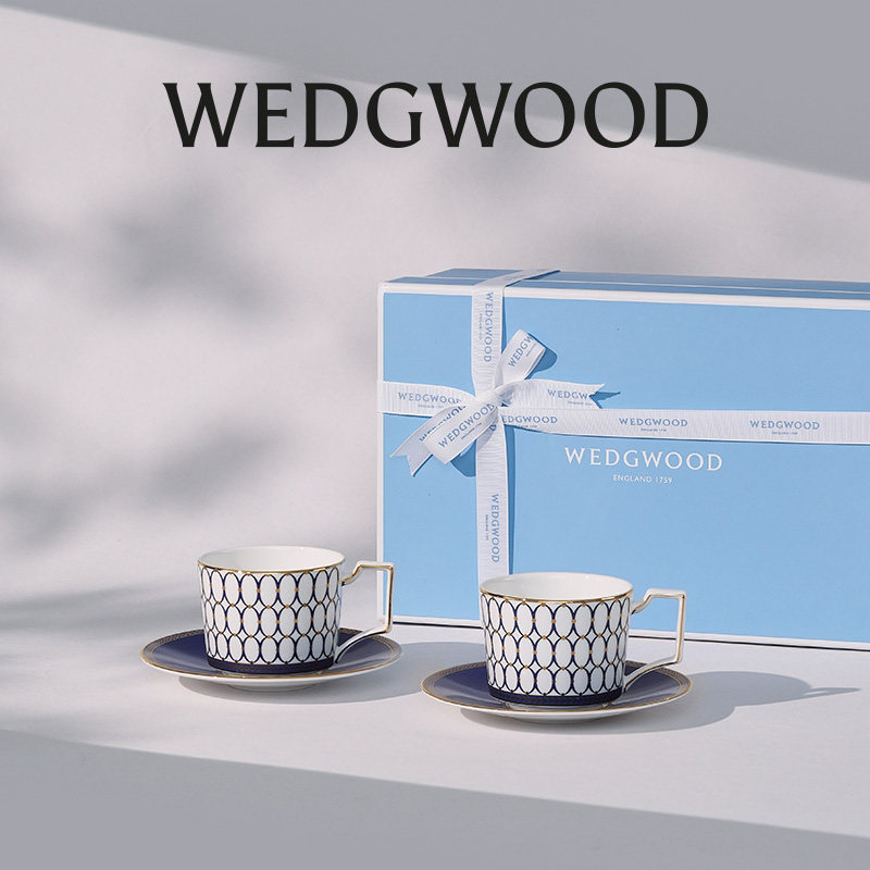 【新年礼物】WEDGWOOD威基伍德金粉年华2杯2碟骨瓷咖啡杯精致送礼,餐饮具,咖啡杯,淘宝优惠券,粉丝福利购,淘宝优惠卷