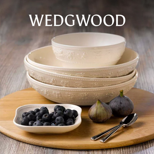 wedgwood欢愉假日象牙白餐具深盘