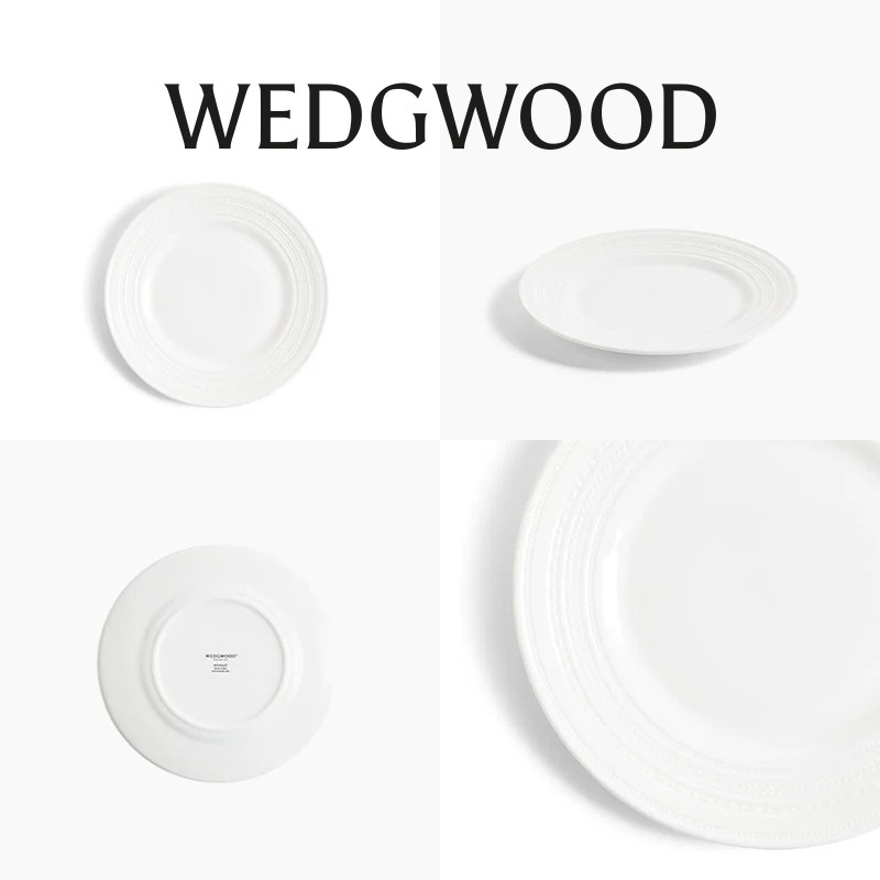 WEDGWOOD威基伍德意大利浮雕餐盘骨瓷盘子家用餐具菜盘碟子