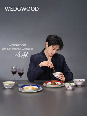 【魏大勋同款】WEDGWOOD威基伍德金粉年华两人食骨瓷餐具组乔迁礼