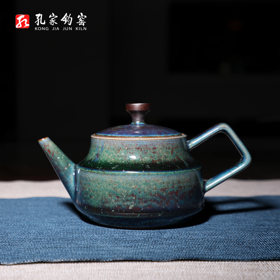 孔相卿【丁卯持御壶】钧瓷大师茶壶泡茶茶壶茶杯一体单人陶瓷茶壶