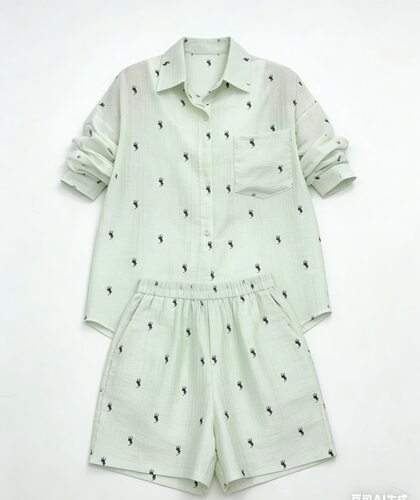 轻薄防晒衬衫套装女8812