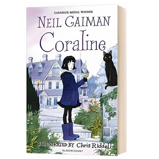 卡罗琳 Coraline 儿童青少年读物惊悚奇幻幻想小说 英文原版 坟场之书姊妹篇 Gaiman 鬼妈妈 Neil 现货 尼尔·盖曼